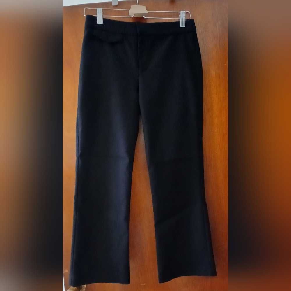 Zara Women's Cropped Kick Black Pants